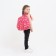Baby backpack on lightning, external pocket, raspberry color