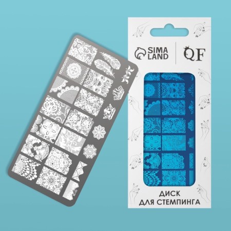 Stamping disk Metal "Light Peryshko", 12 × 6 cm-1