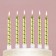 Candles for cake, gold, 8 pcs.