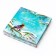Cookie box, confectionery packaging, "bullfinch", 18 x 18 x 3 cm, new year