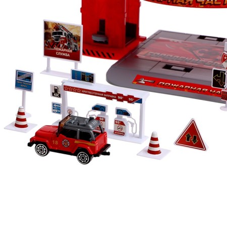 Parking "Firemar", with 2 metal machines-2