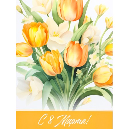 Package Gift Laminated Vertical Tulips, XL 40 × 49 × 19 cm-2