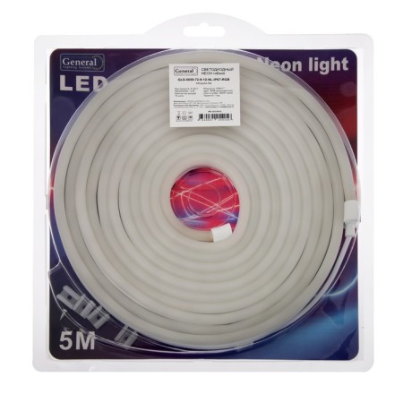 General General 8 × 18 mm, IP67, 5 m, SMD5050, 72 LED/m, 12 V, glow RGB-7