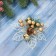 Christmas tree decoration "Festive flowers" (set 2 pcs) Bells, 13 cm, white