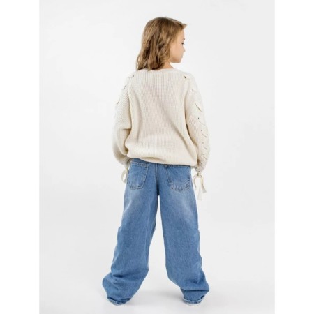 Свитер для девочки Amarobaby Knit Wear, рост 140 см, цвет белый-13