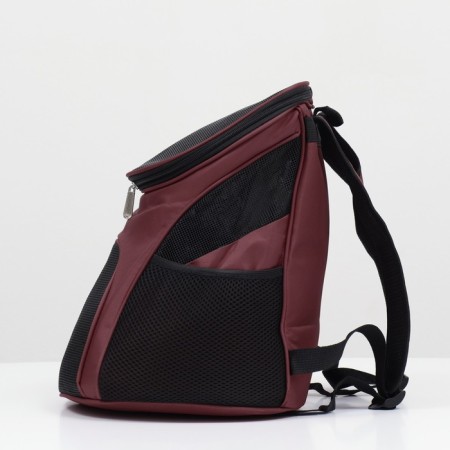 Backpack for carrying animals, 31.5 x 25 x 33 cm, brown-2