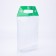 Cosmetic bag on the buttons, the color is transparent/green