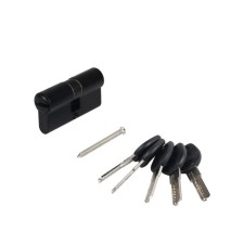 Цилиндровый механизм "АЛЛЮР" HD F 60-5К BLACK, цвет черный перф.кл