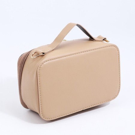 Cross-Bodi Bag on a zipper, beige color-1