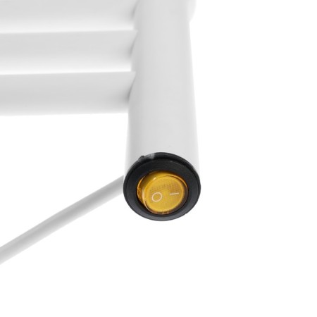Electric heated towel rail ZEIN PE-08 "Bohemia", 500x600 mm, 8 crossbars, white-4