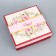 The box is folding, the lid is “you are beautiful”, 20 x 20 x 6 cm without a window
