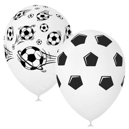 Shar Latex 12 “Football”, pastel, 5-sided, set 25 pcs., White color