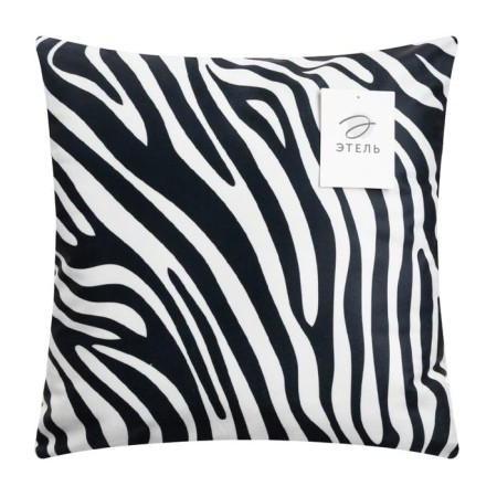 Pillowcase decorative Ethel "Zebra" 40x40 cm, velor, 100% p/e-5