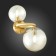 Wall lamp ST LUCE. SL1162.301.02. Gorizia. 2x40 watts, E14, 38x36 cm, brass color
