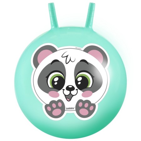 Ball-slop with zabiaka horns “Panda”, D = 45 cm, 380 g, Biryuzovoy color-3