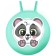 Ball-slop with zabiaka horns “Panda”, D = 45 cm, 380 g, Biryuzovoy color