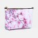 Cosmetic bag with lightning, white/pink color