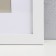 Photo frame MDF "Ellis" 40x50 cm, with Paspartt, white 76739 (plastic screen)