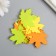 The workpiece of Foamiran "Mine Leaf" 4,5x4.5 cm, thickness. 1mm, set 10 pcs, mix