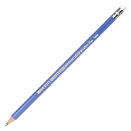 Chernographic pencil (simple) HB, BIC EVOLUTION TRIANGLE, sharpened, plastic, with an eraser, trihedral, blue case-3