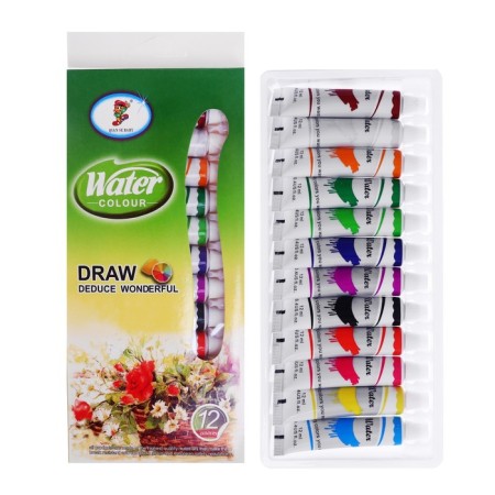 Watercolor paints, 12 colors, in a plastic tube, 12 ml-3