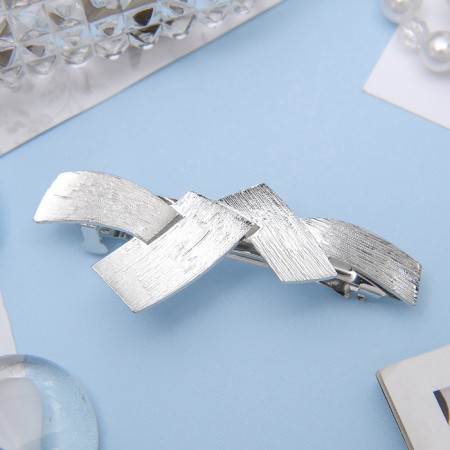Liberty hair clip "Liberty" intersections, 7 cm, silver