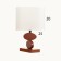 Table lamp "Claud" 1x40W E27 red walnut 12x24.8x38cm