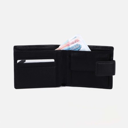 Male purse on a magnet, black color-3