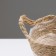 Kashpo wicker "Tanzania" with a pen, 17.5x17.5x16 cm, natural, white