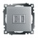 Static converter: charger: USB-rosette (mechanism), GLS10-7115-03, Ser 1022737
