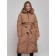 Coat insulated winter female, size 42, brown color