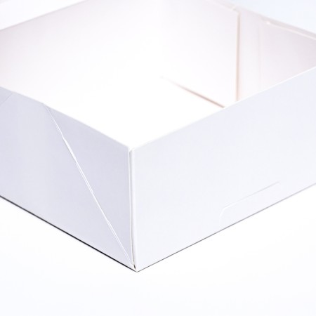 Bearbox under the bento-port with a window, white, 15 x 15.3 x 6.5-3