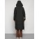 Coat insulated winter female, size 54, dark green color