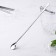 Spoon for stainless steel cocktails, length 31.5 cm, silver color