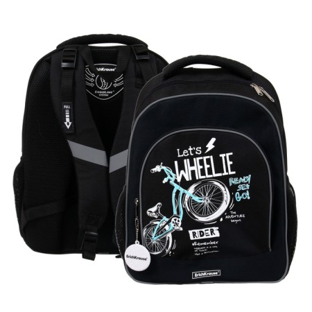 School backpack Erich Krause Ergoline 15l, 39 x 28 x 14 cm, ergonomic back, bicycle rider 57024