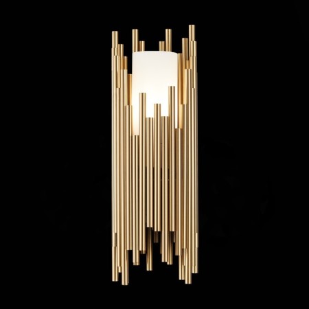 Sconces st. SL1629.301.01. Cesena. 1x40 W, E14, 15x44.5 cm, brass color-1