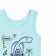 Set for a boy (T -shirt, panties), mint color/Summer, height 110 cm