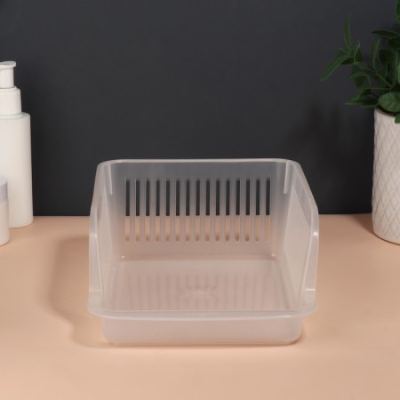 Organizer for storing cosmetic supplies "Prestige", 23 × 16.1 cm, the color is transparent-7