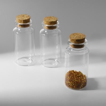 Jars for storing beads, d = 3 × 6 cm, 3 pcs-2