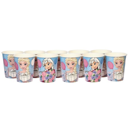 A glass of paper "Happy Birthday!", 250 ml, cold heart-3