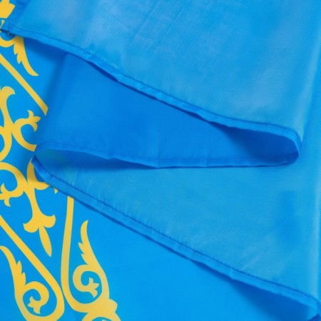 Flag of Kazakhstan, 90 x 135 cm, polyester silk, without a pole-3