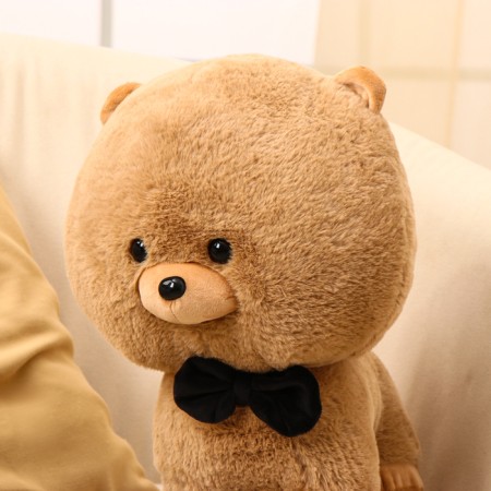 Soft toy "Dog in a butterfly", 40 cm, brown color-1