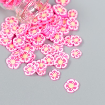Decor for creativity plastic "Flower. Pink chamomile" set 8 g 5x2x2 cm-2