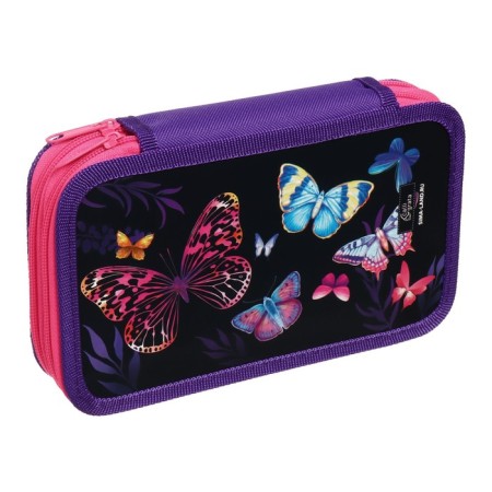 Penal 2 sections, 125 x 205 x 40 mm, calligrata 30p26/2 "Butterflies", laminated cardboard-3