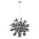 Suspension A8313SP-9CC Pluto 9x40W G9, 60x60x57 cm
