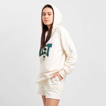 Women's sweatshirt with a hood Mist Old School size 48, Milk color-1