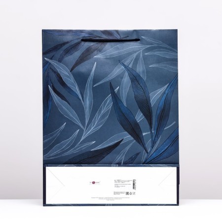 Gift package "Blue leaves", 33 x 42.5 x 10 cm-1