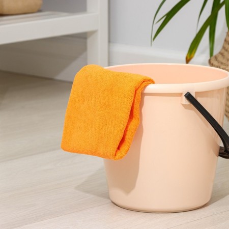 A rag for the floor “Promo”, 180 g, 70 × 80 cm, microfiber, ultrasonic edge treatment, mix