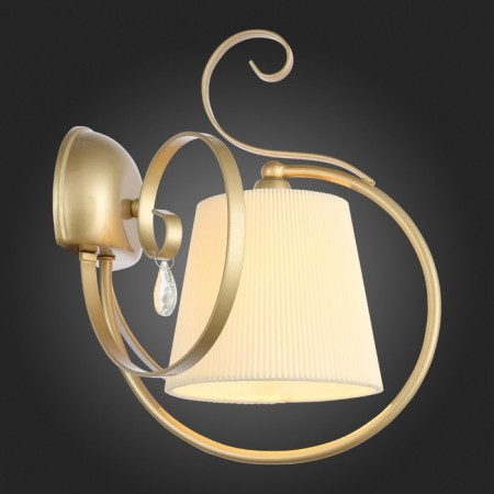 Wall lamp EVOLUCE. SL177.201.01. Azzurro. 1x40 W, E14, 40x32 cm, golden color-6