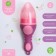 Product for feeding with silicone mesh, raspberry color